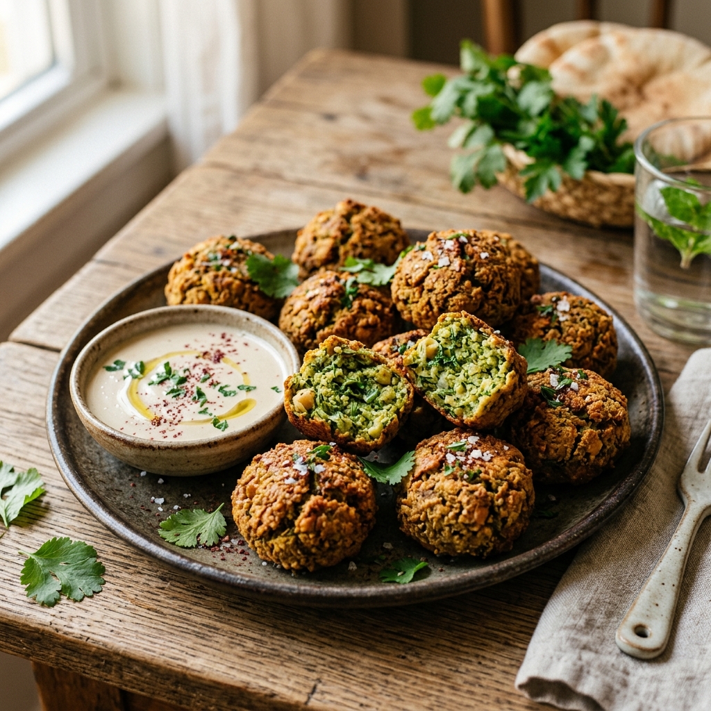 Crispy Baked Falafel Bites
