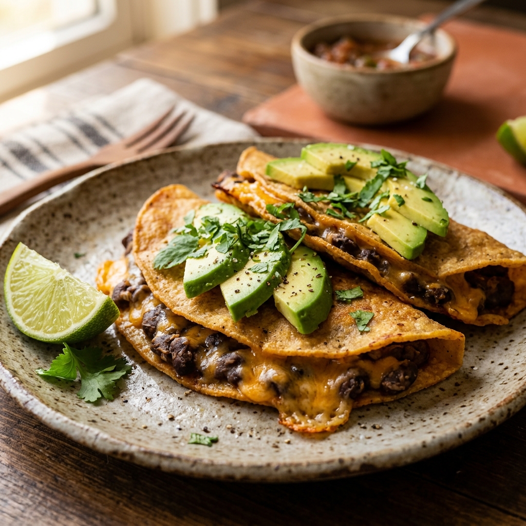 Crispy Black Bean Tacos