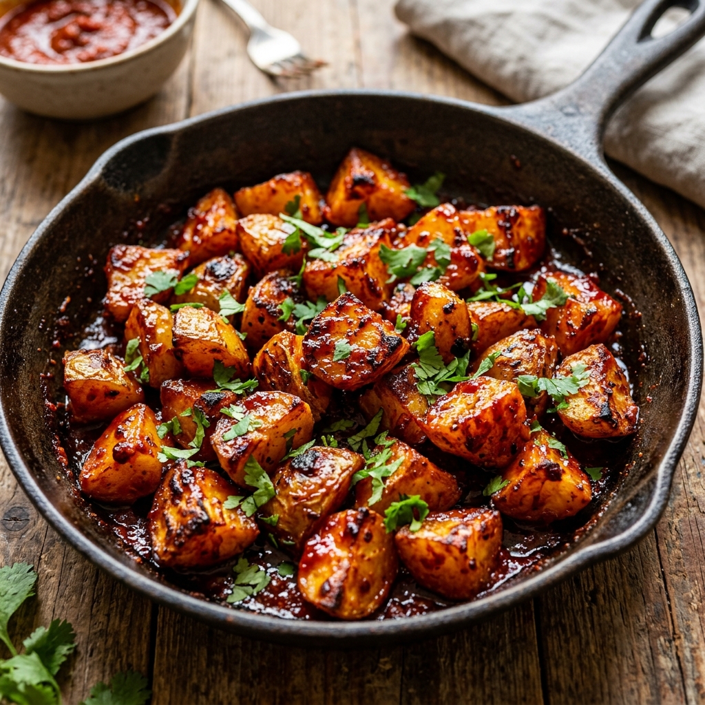 Harissa Honey Roasted Potatoes