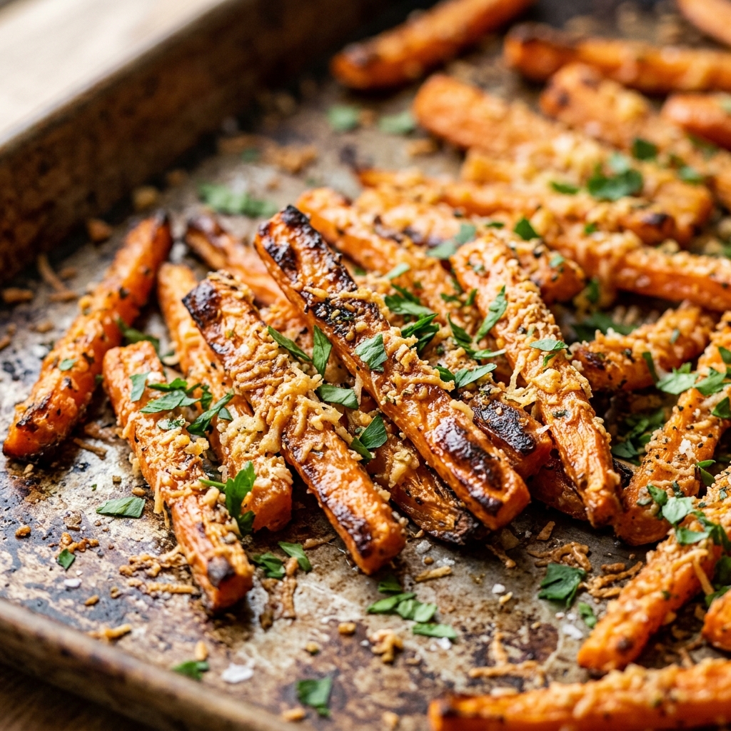 Garlic Parmesan Carrot Fries