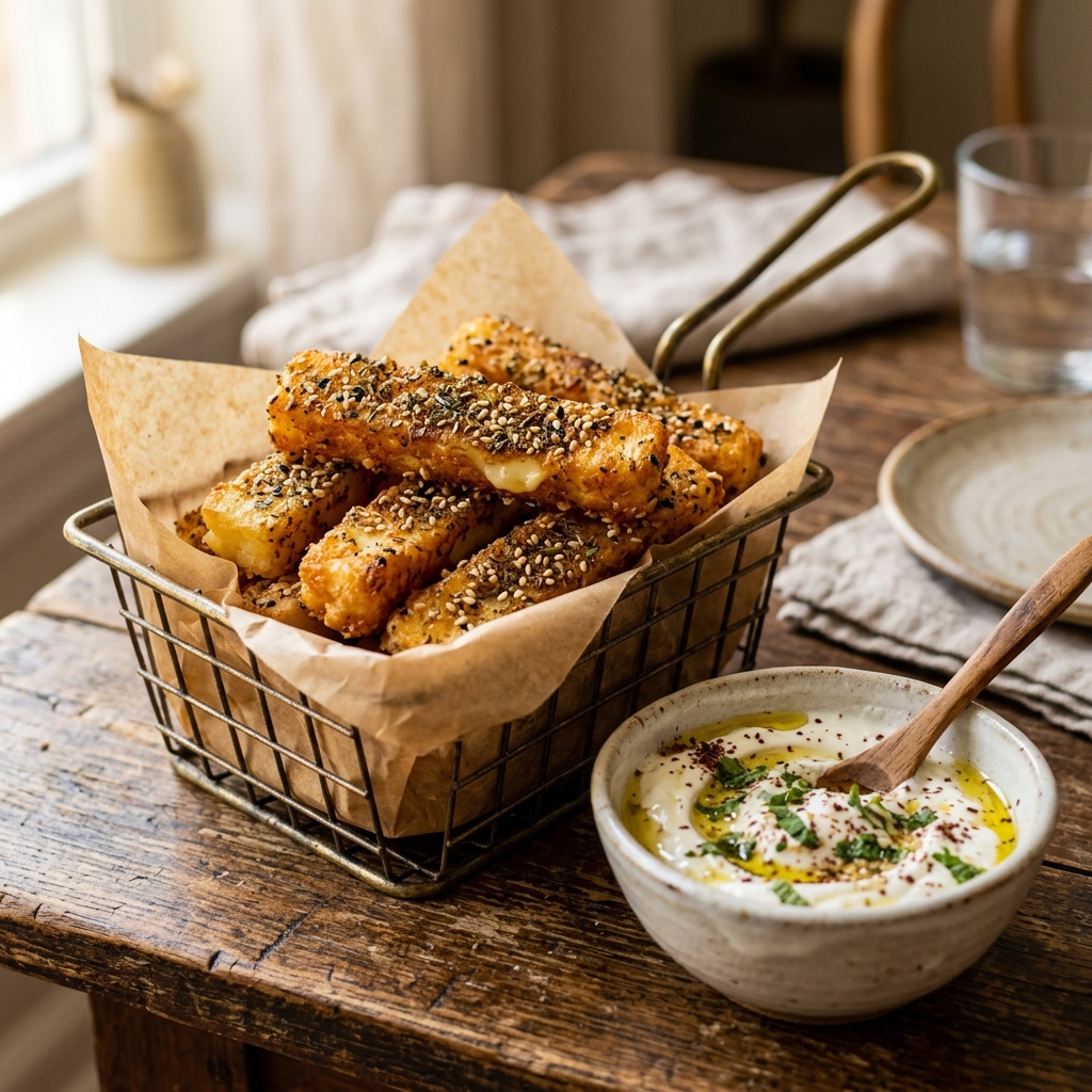 Zaatar Halloumi Fries